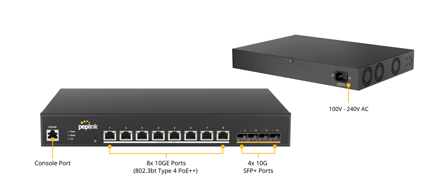 8 PoE 10G Switch